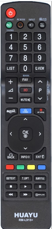 Пульт ДУ Huayu для LG RM-L915+ универсальный пульт