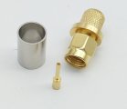 ВЧ-разъём rp-sma(male) обжимной под кабель 5D-FB/RG-8X