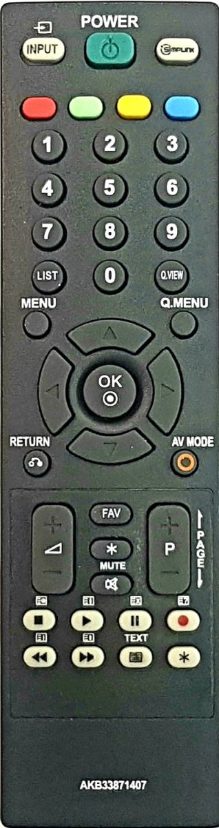 Пульт ДУ для LG AKB 33871407