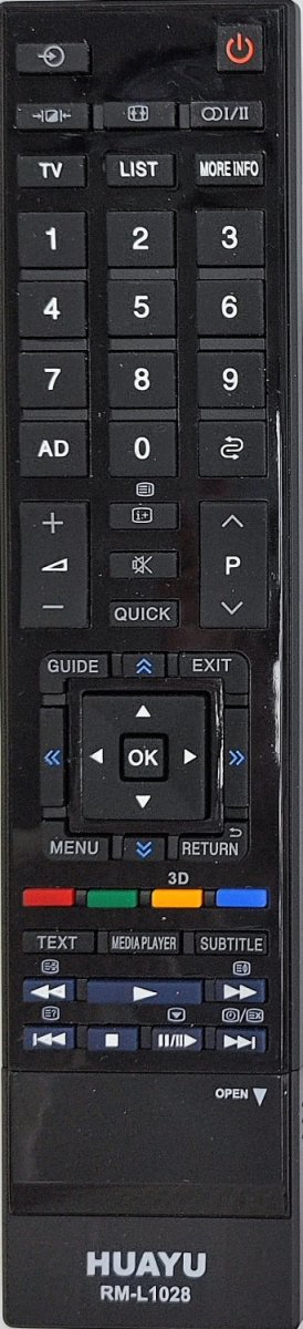 Пульт ДУ Huayu для Toshiba RM-L1028 универсальный пульт